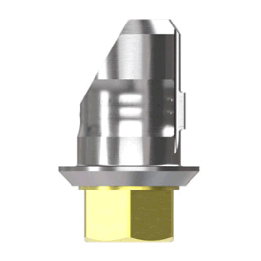 Yellow Contour Abutment, 20 Degree Angled
