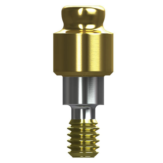 Yellow Overdenture Abutment Internal Kit, 2mm Cuff