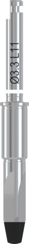 Guide Dense bone drill, PROGRESSIVE-LINE, Ø 3.3 , L 11
