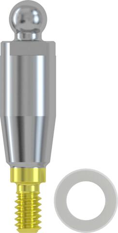 CONELOG® Ball abutment male Ø 3.8, GH 4.5