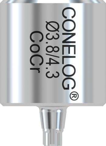 CONELOG® CAM CoCr blank, type IAC, Ø 12, L 12.5, implant Ø 3.8 / 4.3 (2 units)