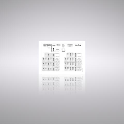 X-ray planning foil 1.4:1, for CONELOG® PROGRESSIVE-LINE implants
