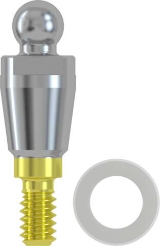 CONELOG® Ball abutment male Ø 3.8, GH 1.5