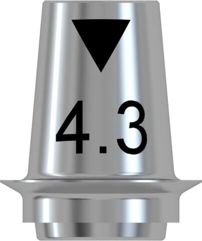 CONELOG® Titanium base CAD/CAM for bridges, Ø 4.3, GH 0.8