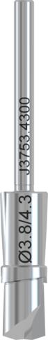 Guide System Template drill, PROGRESSIVE-LINE, Ø 3.8/4.3, for Guide System Guiding sleeve