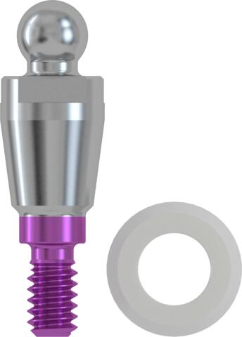 CONELOG® Ball abutment male Ø 4.3, GH 1.5