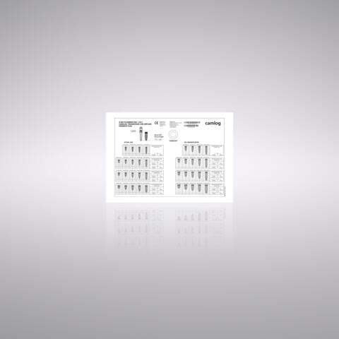 X-ray planning foil 1.25:1, for CONELOG® PROGRESSIVE-LINE implants