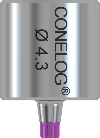 CONELOG® CAM titanium blank, type IAC, Ø 12, L 12.5, for implant Ø 4.3 (2 units)