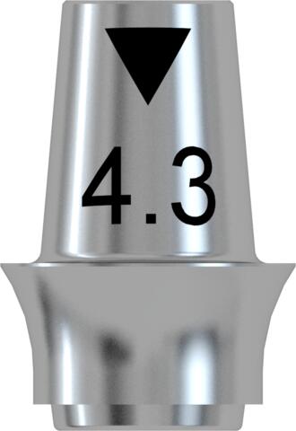 CONELOG® Titanium base CAD/CAM for bridges, Ø 4.3, GH 2.0