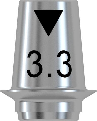CONELOG® Titanium base CAD/CAM for bridges, Ø 3.3, GH 0.8