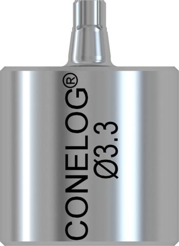 CONELOG® CAM titanium blank, type IAC, Ø 12, L 12.5, for implant Ø 3.3 (2 units)