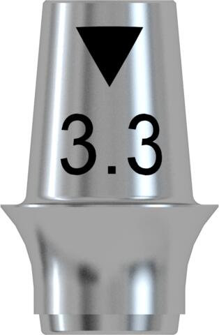 CONELOG® Titanium base CAD/CAM for bridges, Ø 3.3, GH 2.0